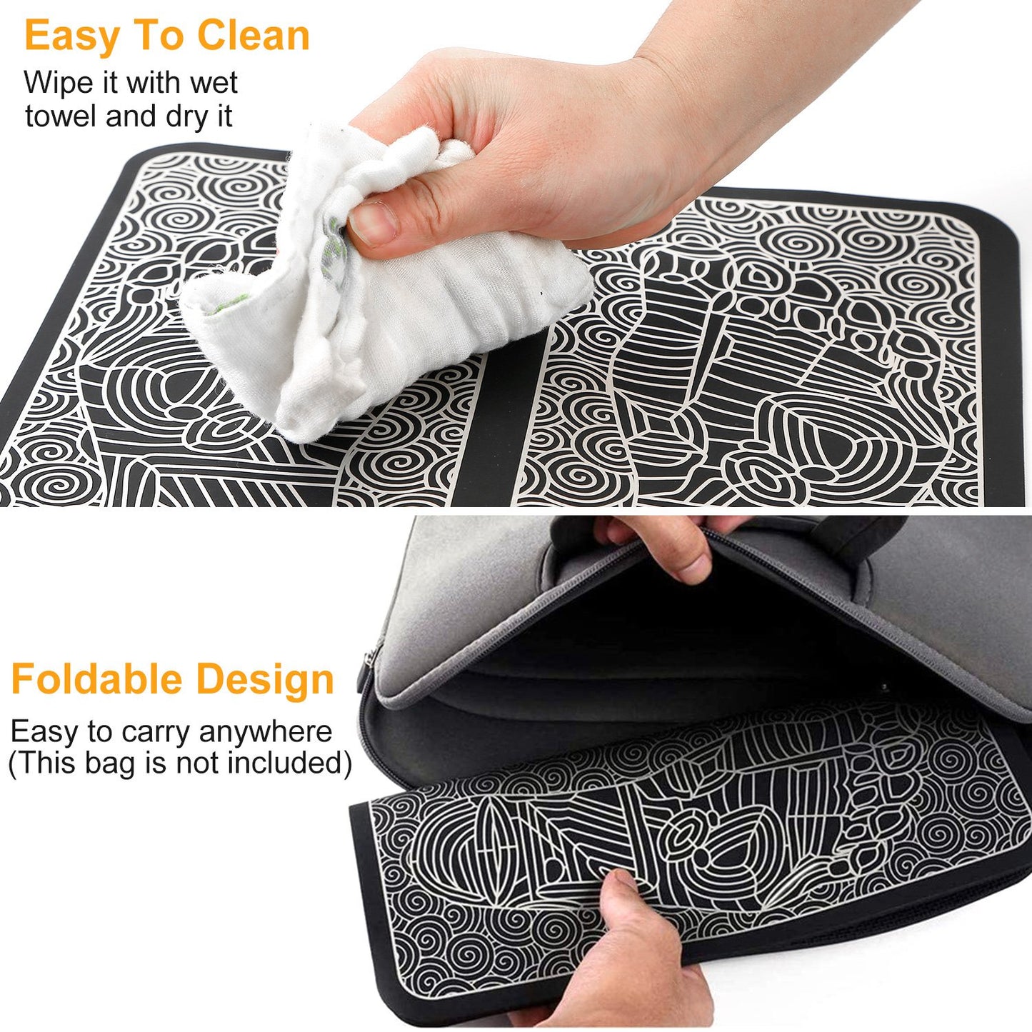 Smart EMS Foot Massager Mat – Electric Muscle Stimulator for Foot Pain Relief, Blood Circulation & Relaxation (6 Modes, 9 Intensity Levels, Portable Design)
